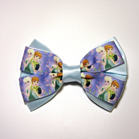Frozen Anna Elsa Disney Hair Bow - Picture 2 of 2